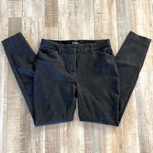 EXPRESS Dark Gray Skinny Mid Rise Business Pants
